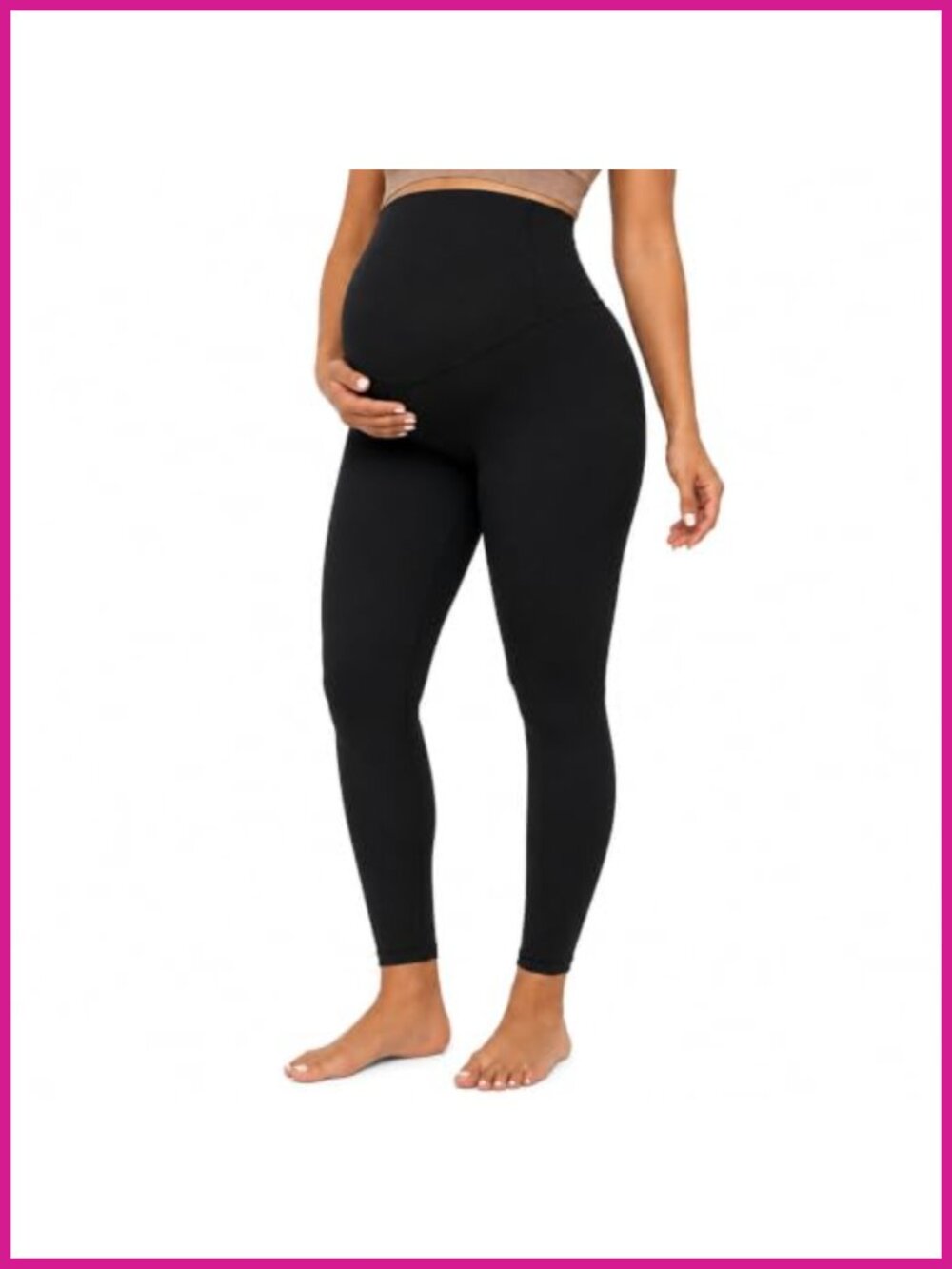 Maternity Leggings Over Belly Pregnancy Yoga Pants Buttery Soft Women